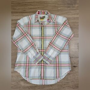 Robert Graham Men's Pre-owned Long Sleeve Button Shirt Multicolor Stripe Sz L